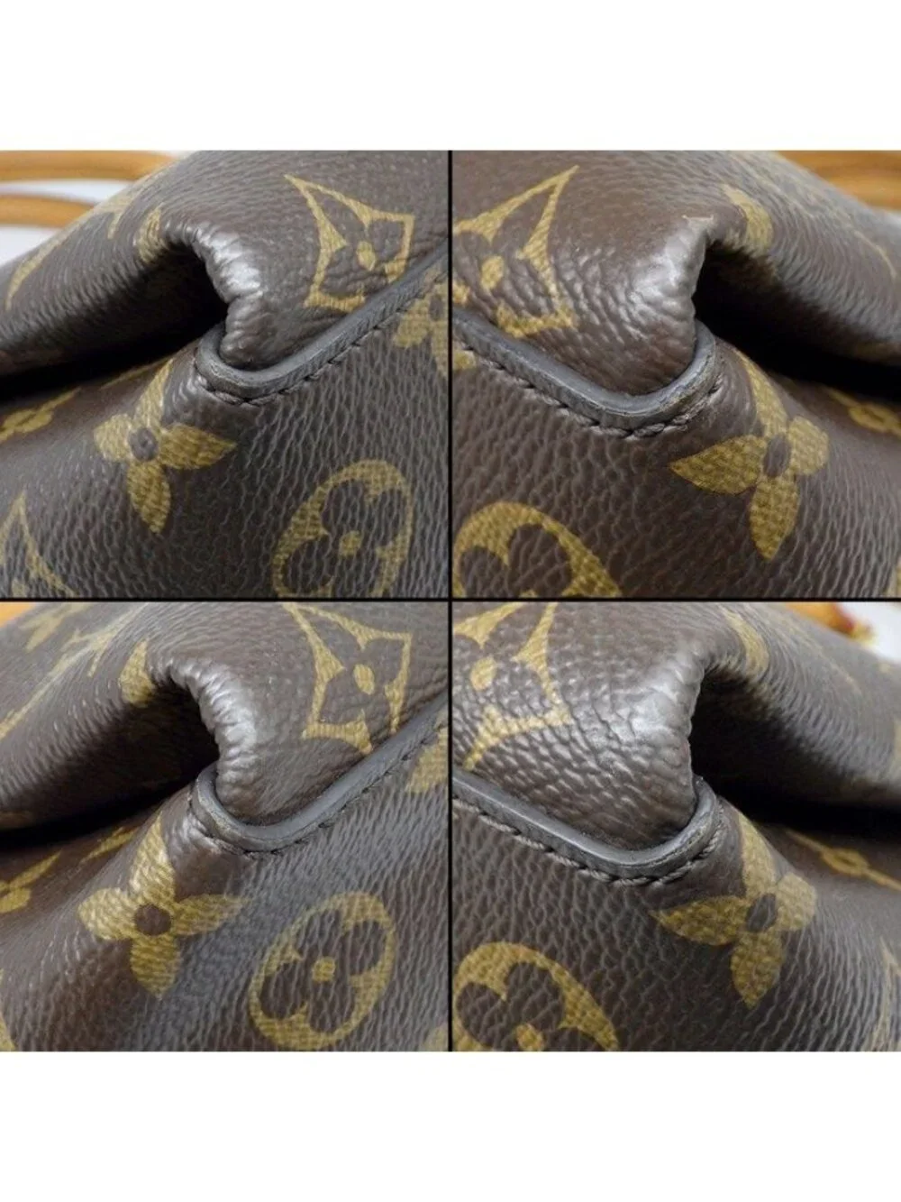 Louis Vuitton Handbag Soufflo MM Brown Monogram Canvas Leather Gold